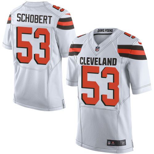 Youth Limited Joe Schobert Nike Jersey White Road - #53 NFL Cleveland Browns